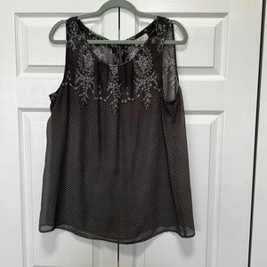 LOFT gray lightweight blouse